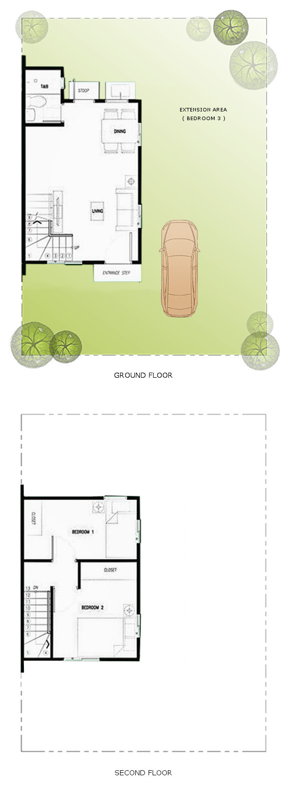 Aliyah Floor Plan House and Lot in Bulacan
